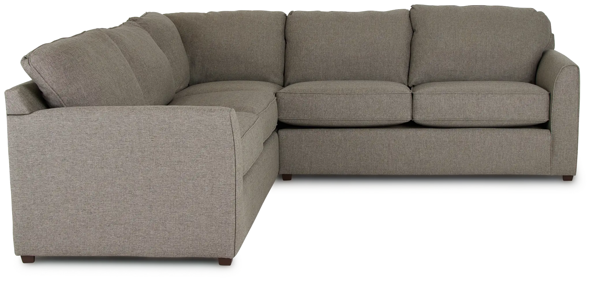 Asheville Brown Fabric Small Two-arm Sectional Asheville Brown Fabric Small Two-arm Sectional