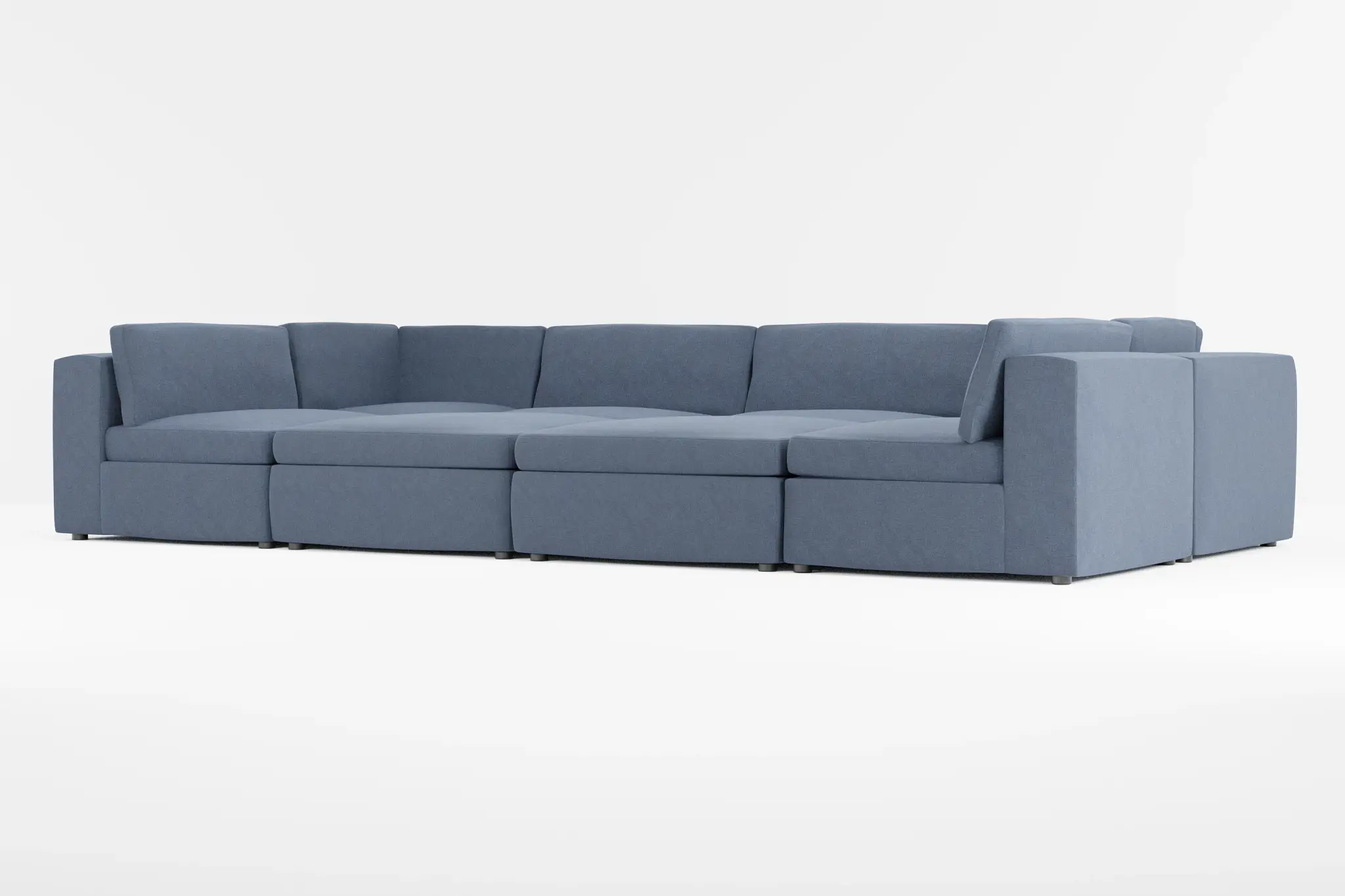 Destin Maguire Blue Fabric 8-piece Pit Sectional Destin Maguire Blue Fabric 8-piece Pit Sectional