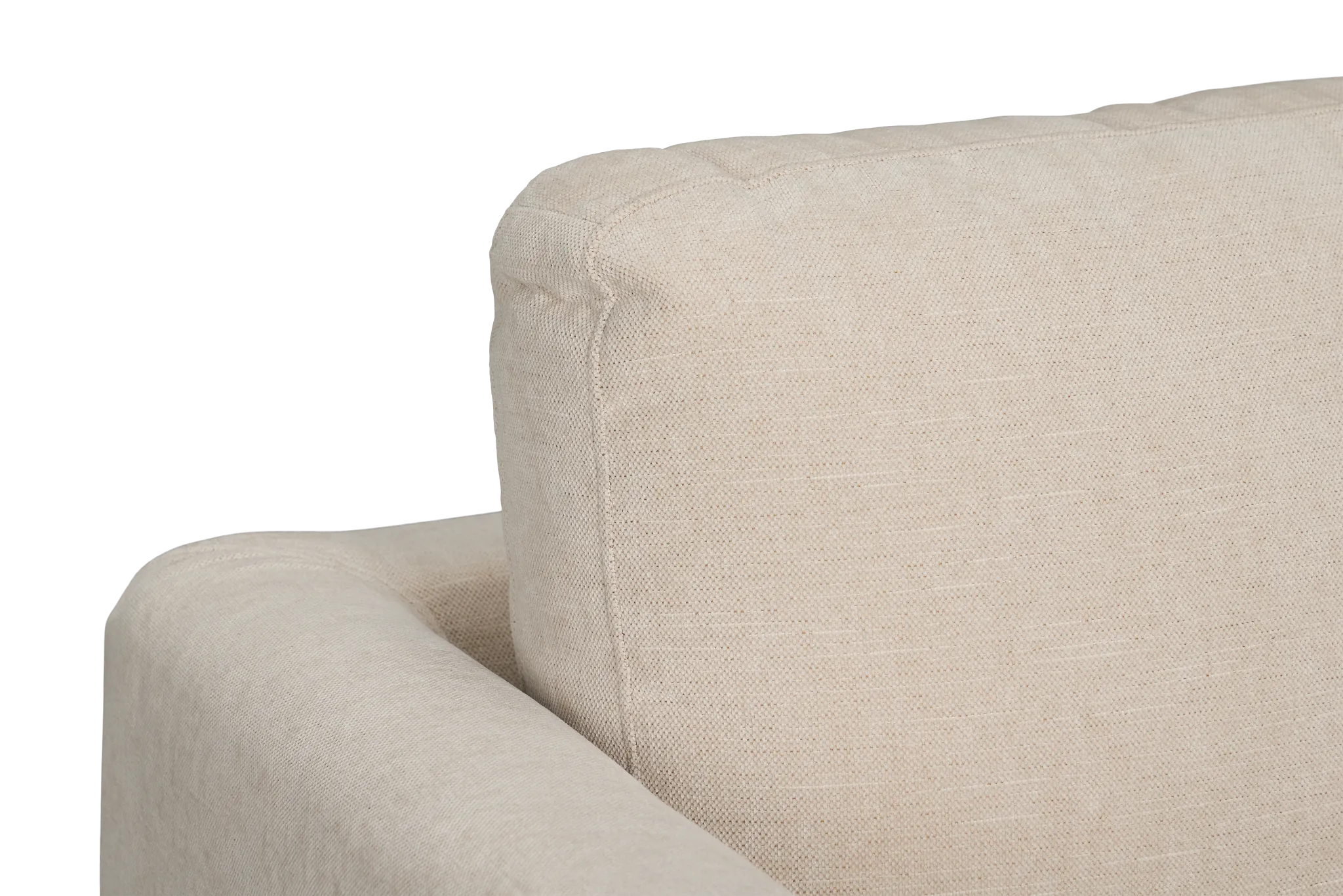 Indie Beige Fabric Loveseat