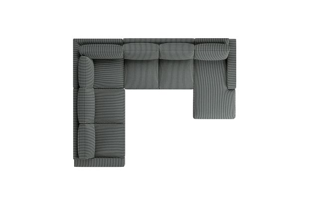 Edgewater Lucy Navy Medium Right Chaise Sectional