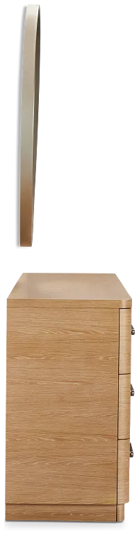 Malibu Light Tone Dresser & Mirror