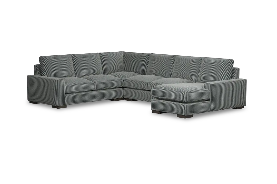 Edgewater Lucy Navy Medium Right Chaise Sectional Edgewater Lucy Navy Medium Right Chaise Sectional