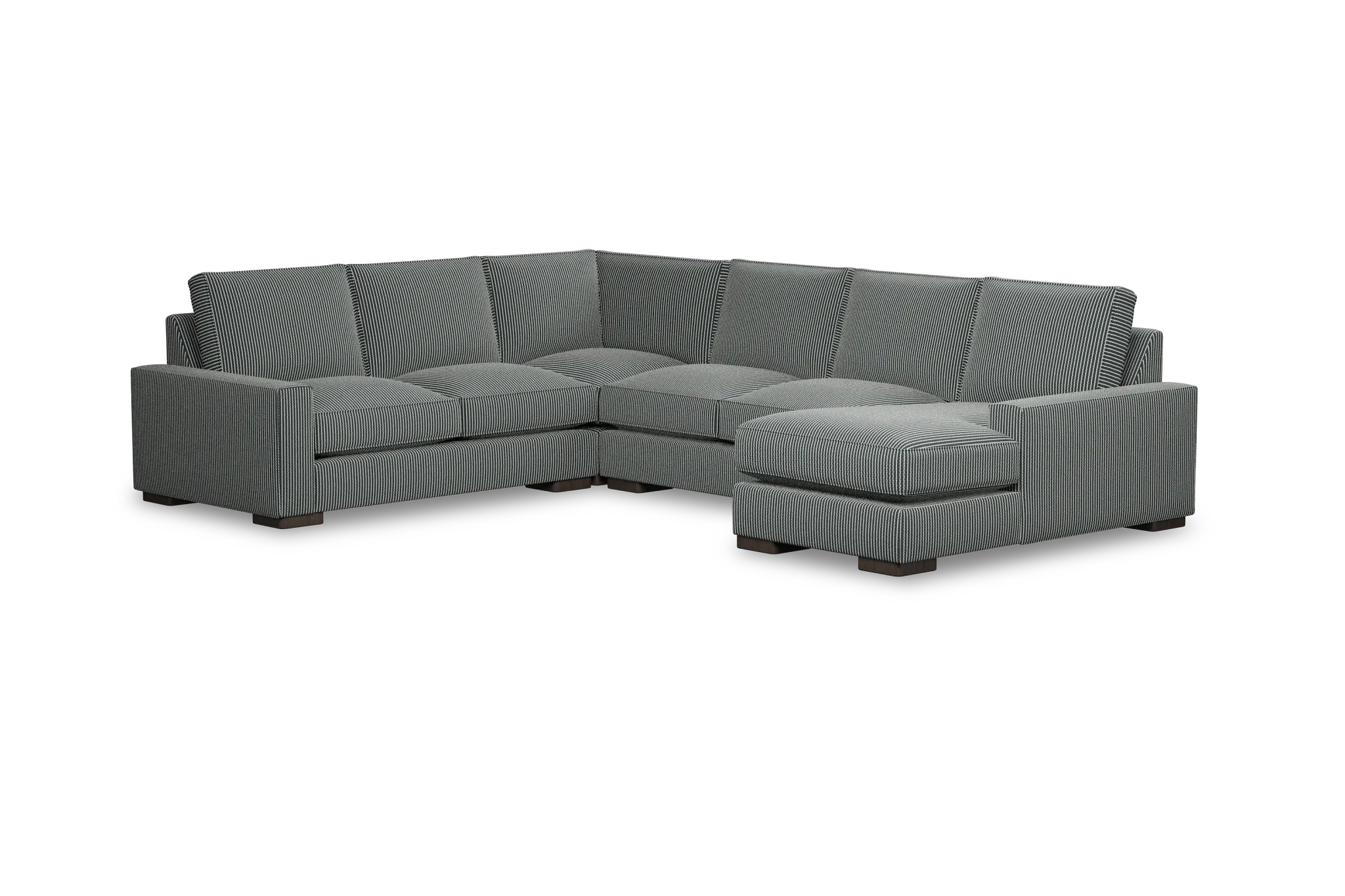 Edgewater Lucy Navy Medium Right Chaise Sectional