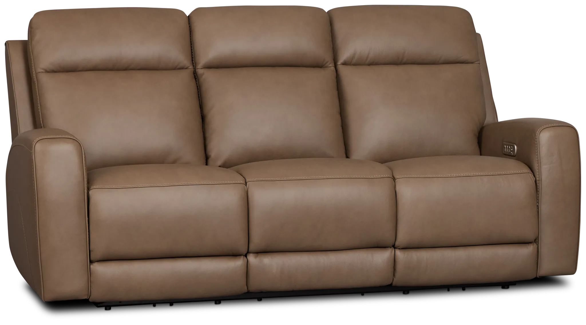 Belmont Dark Brown Lthr/vinyl Power Reclining Sofa