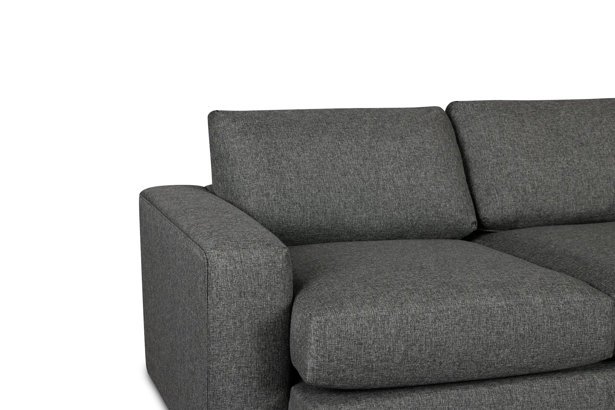Brantley Dark Gray Fabric Right Chaise Sectional Brantley Dark Gray Fabric Right Chaise Sectional