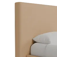 Grayton Merino Taupe 54" Upholstered Platform Bed