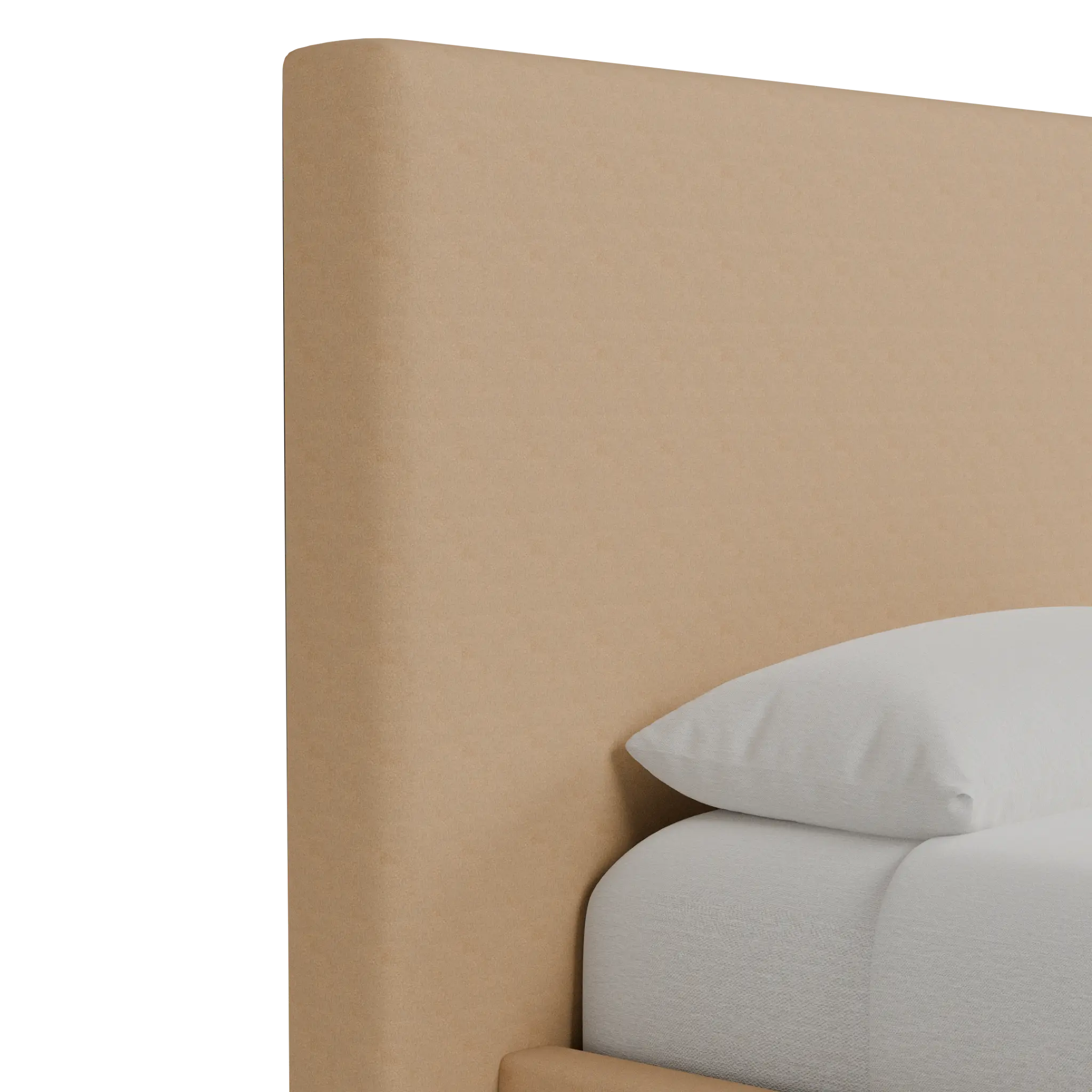 Grayton Merino Taupe 54" Upholstered Platform Bed Grayton Merino Taupe 54" Upholstered Platform Bed