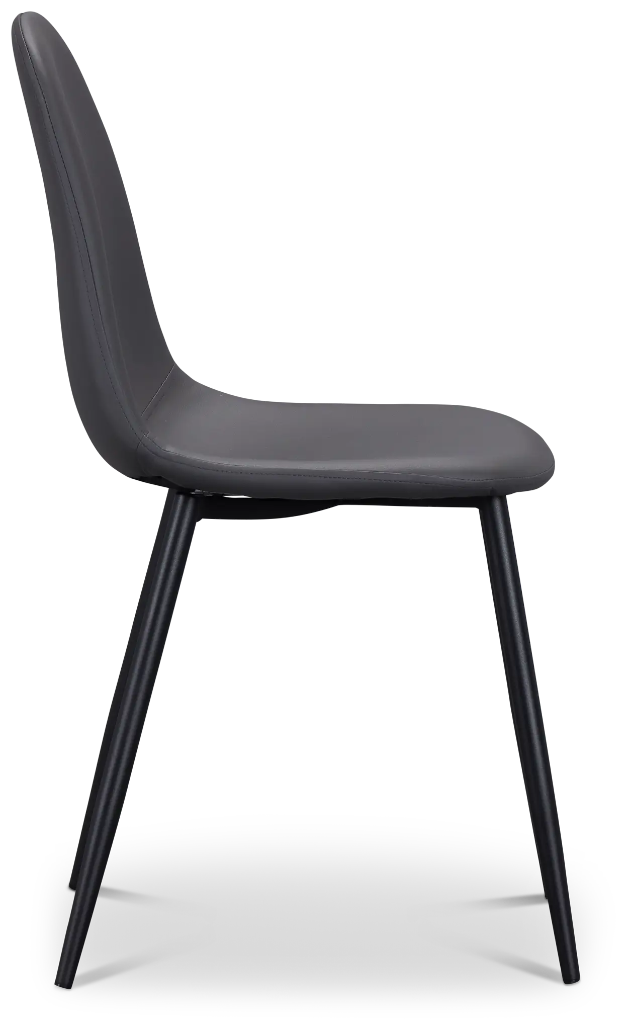 Havana Gray Micro Upholstered Side Chair W/ Black Legs Havana Gray Micro Upholstered Side Chair W/ Black Legs