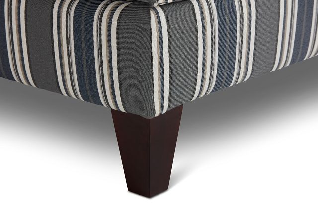 Amuse Blue Stripe Accent Chair