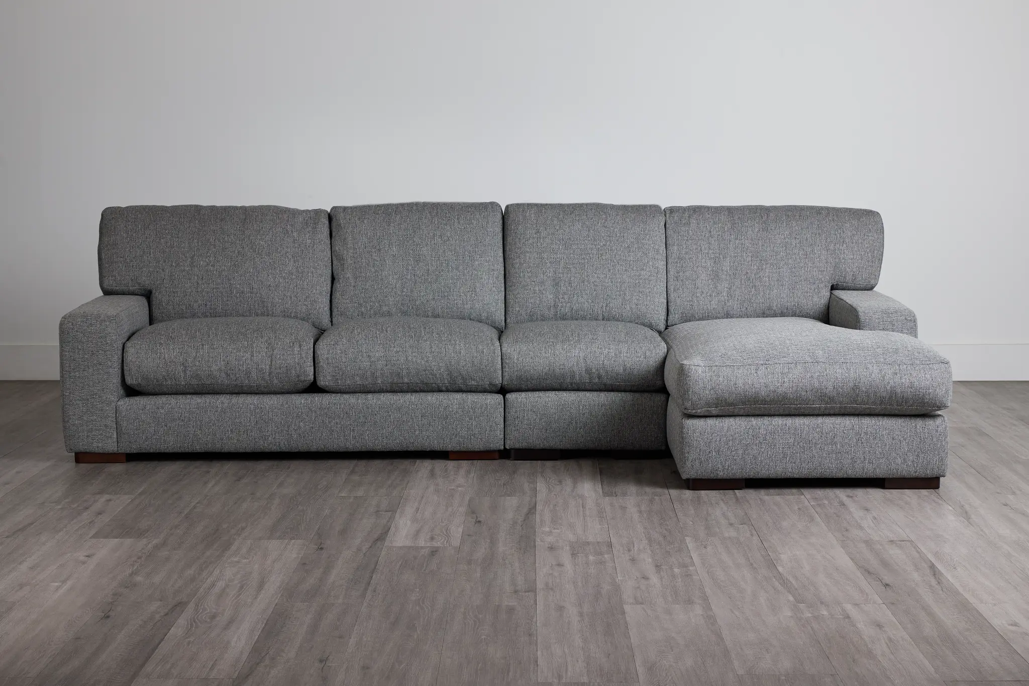 Veronica Dark Gray Down Small Right Chaise Sectional Veronica Dark Gray Down Small Right Chaise Sectional