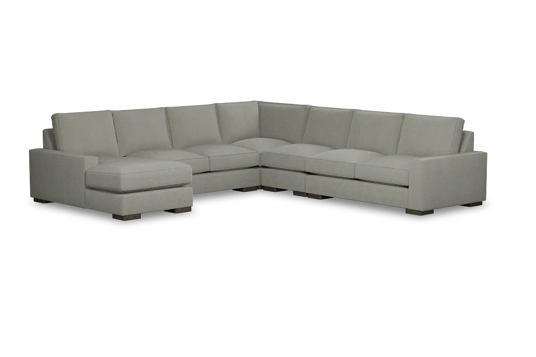 Edgewater Delray Pewter Large Left Chaise Sectional