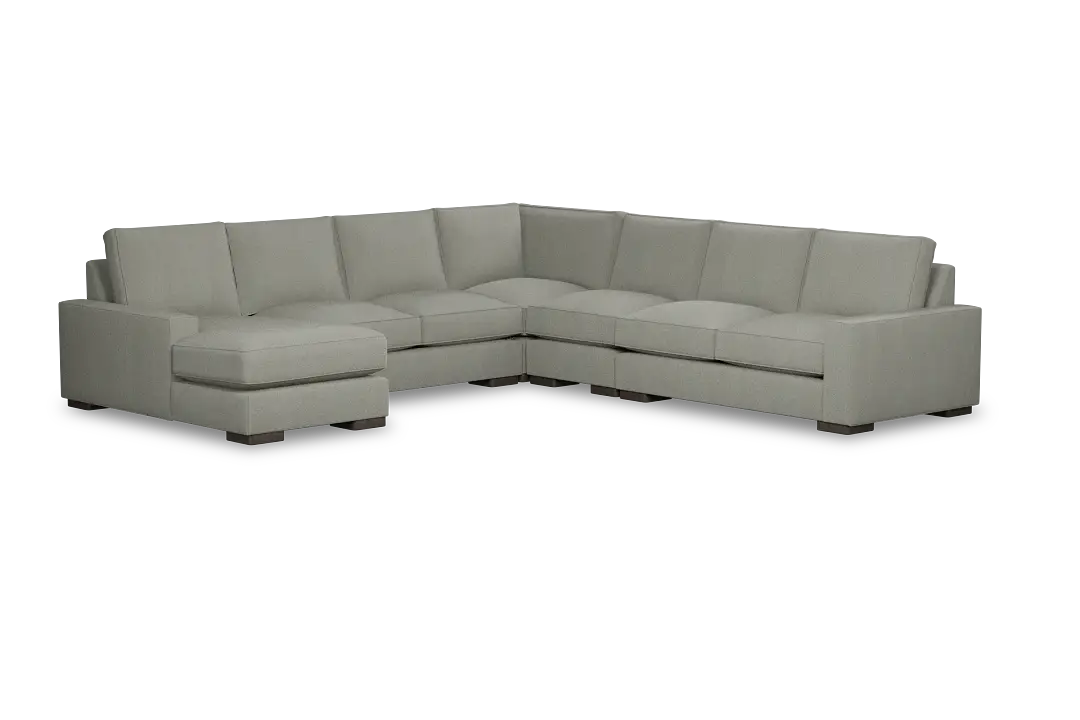 Edgewater Delray Pewter Large Left Chaise Sectional Edgewater Delray Pewter Large Left Chaise Sectional