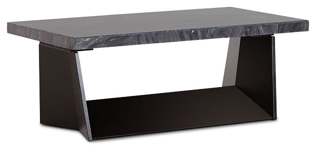 Auburn Dark Gray Marble Rectangular Coffee Table (4)