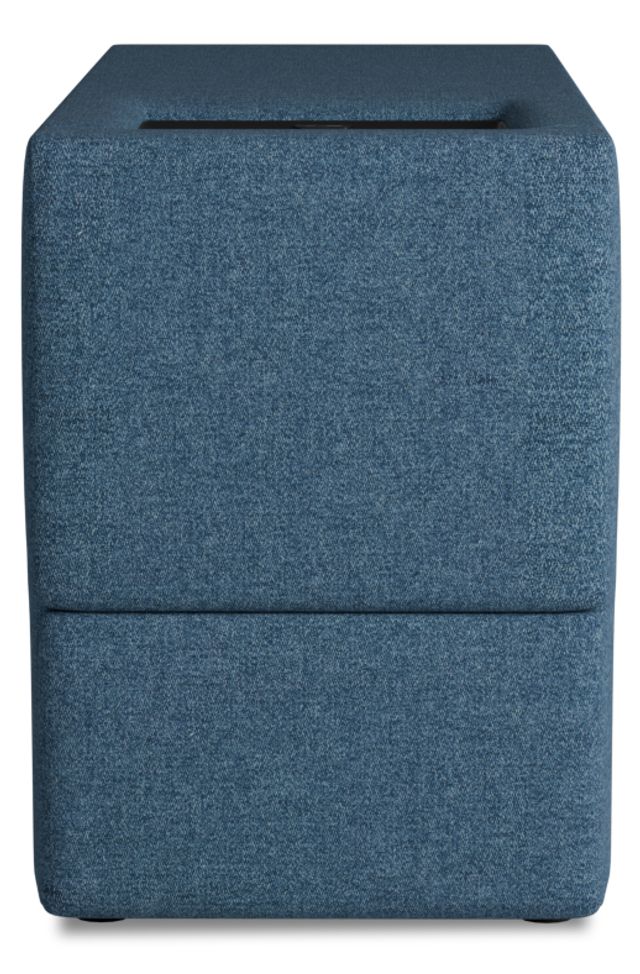 Citymod Blue Fabric Itable Media Console With Storage Drawer
