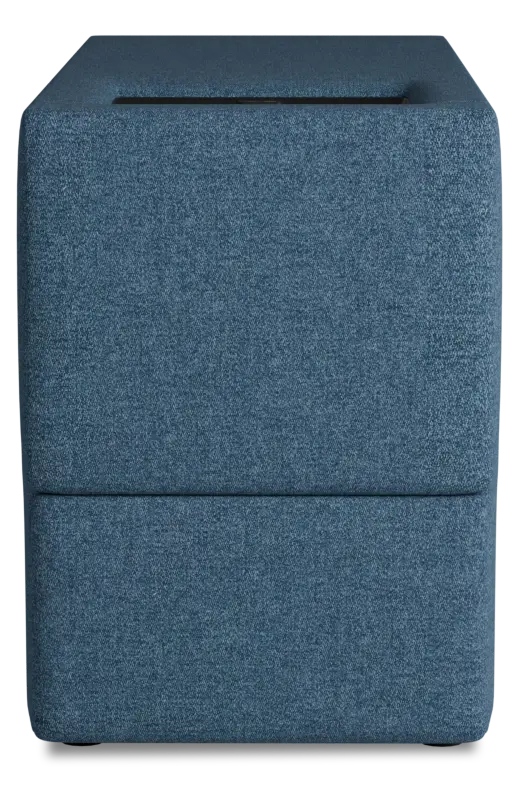 Citymod Blue Fabric Itable Media Console With Storage Drawer Citymod Blue Fabric Itable Media Console With Storage Drawer