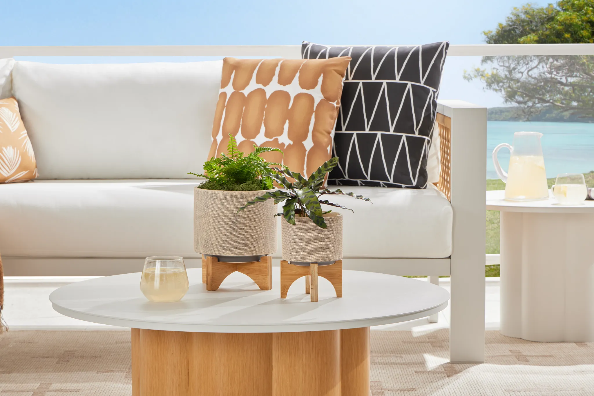 Siena Light Brown Set Of 2 Planter