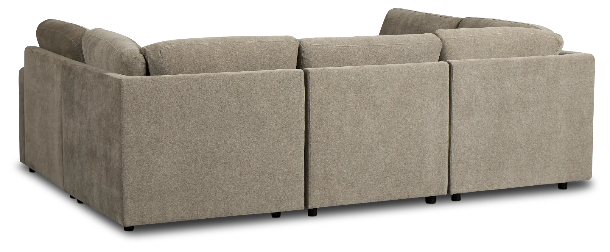 Addie Gray Fabric 6-piece Pit Storage Sectional