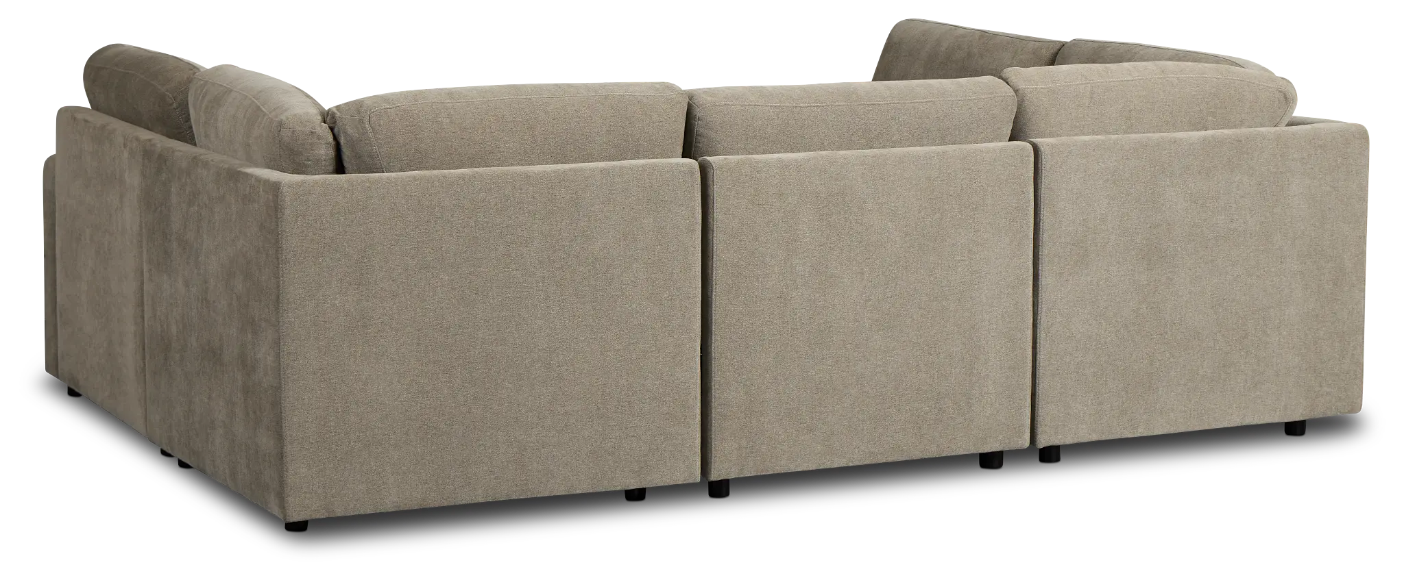 Addie Gray Fabric 6-piece Pit Storage Sectional Addie Gray Fabric 6-piece Pit Storage Sectional