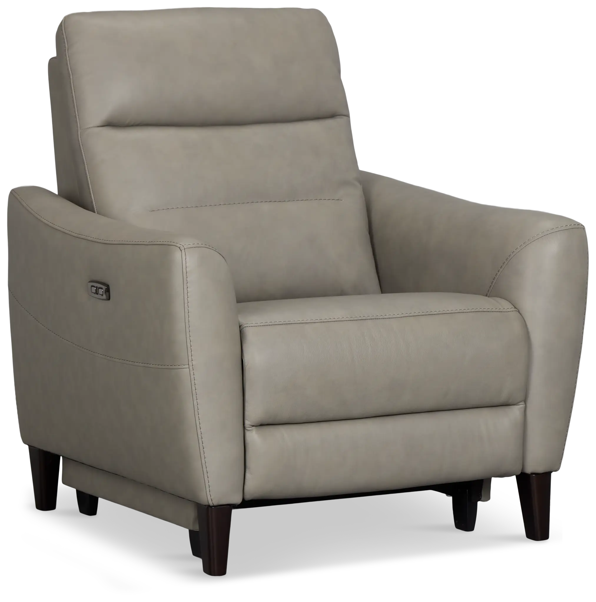Keaton Gray Lthr/vinyl Power Recliner With Power Headrest Keaton Gray Lthr/vinyl Power Recliner With Power Headrest