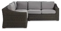 Canyon Gray Small Two-arm Sectional