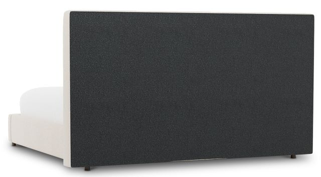 Grayton Revenue Beige 54" Upholstered Platform Bed