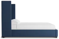 Captiva Peyton Dark Blue 60" Upholstered Shelter Bed