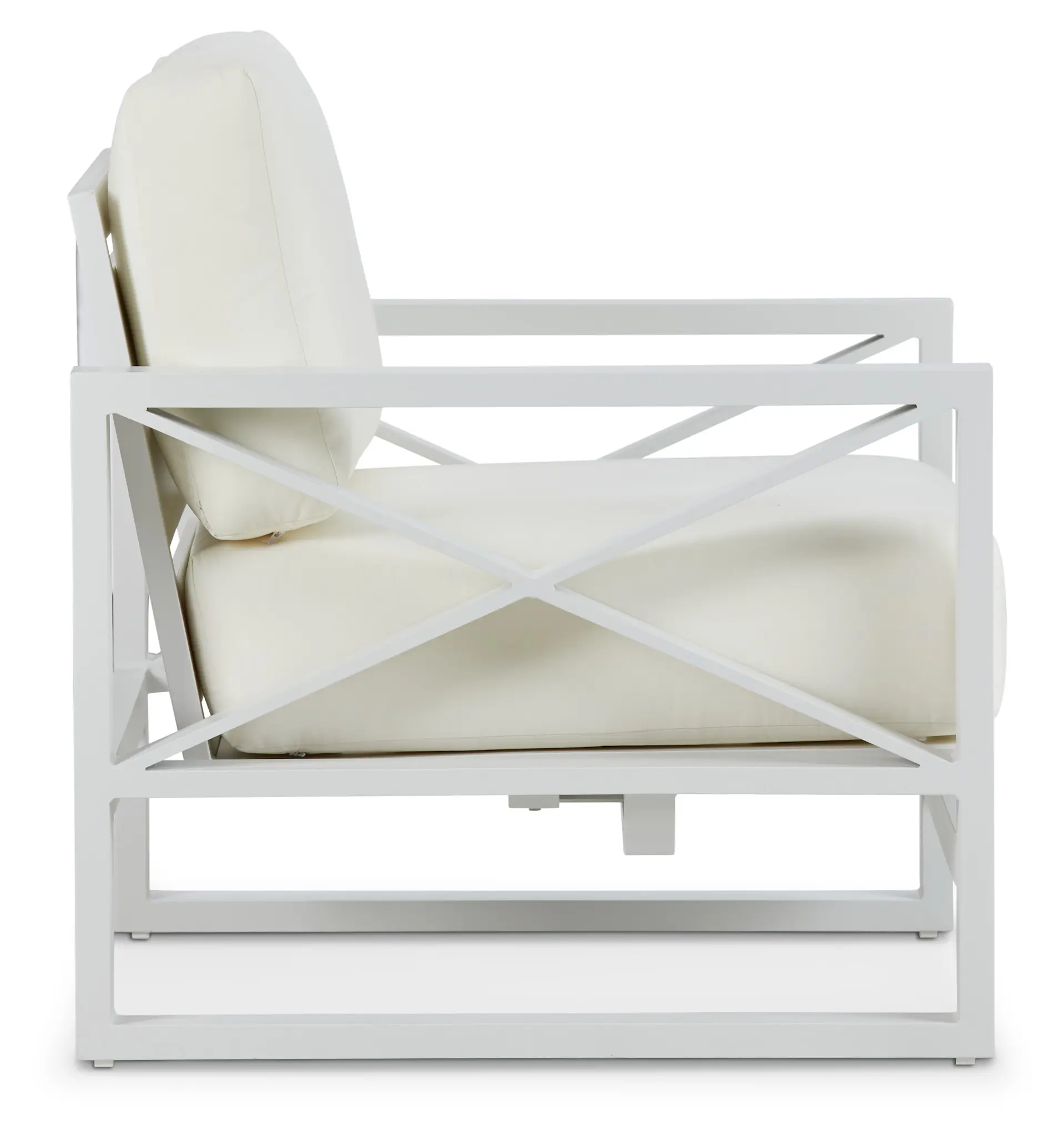 Linear White Rocking Chair Linear White Rocking Chair