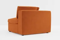 Destin Joya Orange Velvet Corner Chair