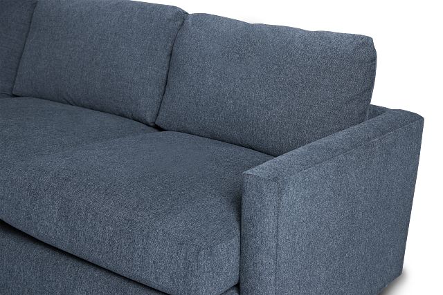 Noah Blue Fabric Large Two-arm Sectional