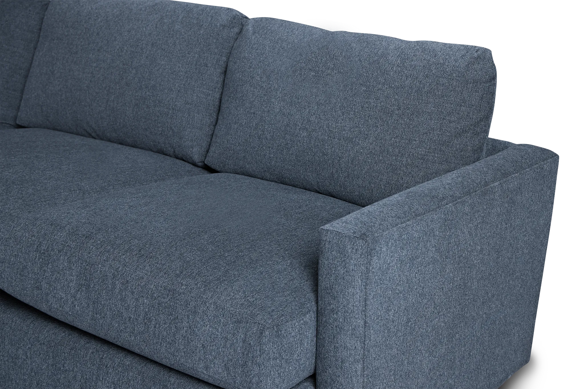 Noah Blue Fabric Large Two-arm Sectional