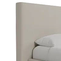 Grayton Suave Beige 54" Upholstered Platform Bed