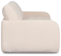 Jules Ivory Velvet 2 Piece Modular Sofa