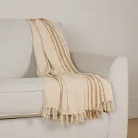 Adala Ivory 60" X 90" Throw