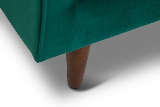 Luna Dark Green Velvet Chair