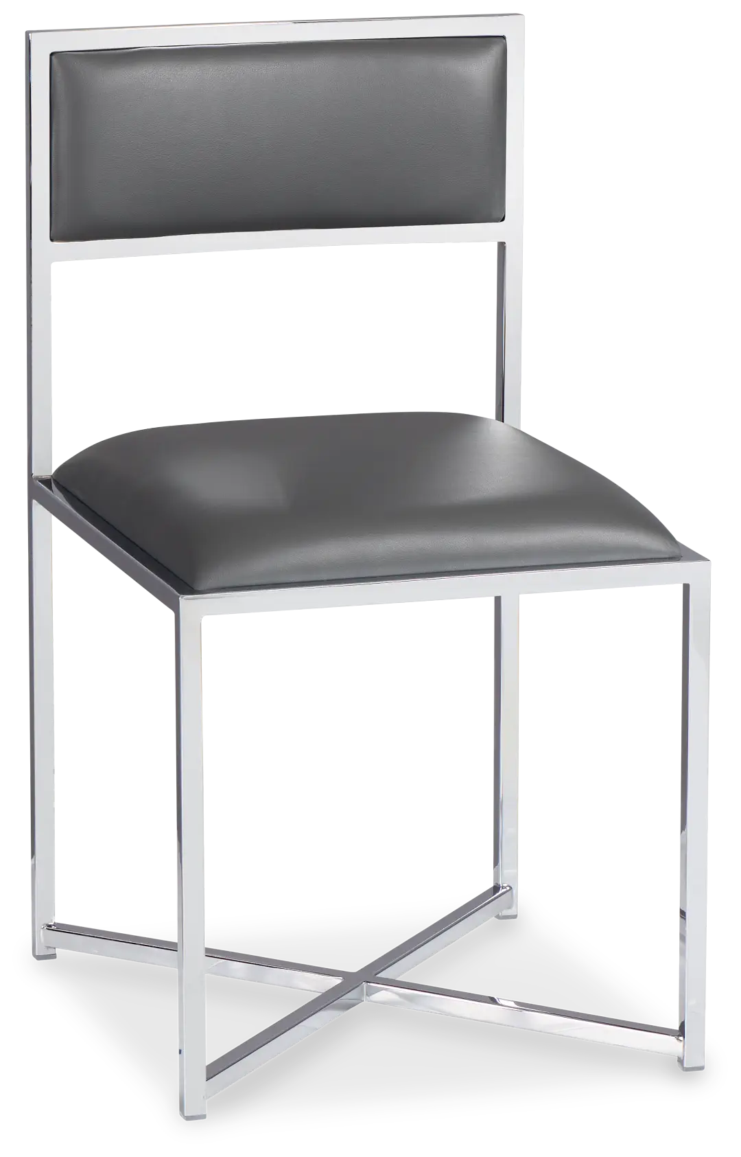 Amalfi Gray Stnl Steel Upholstered Side Chair Amalfi Gray Stnl Steel Upholstered Side Chair