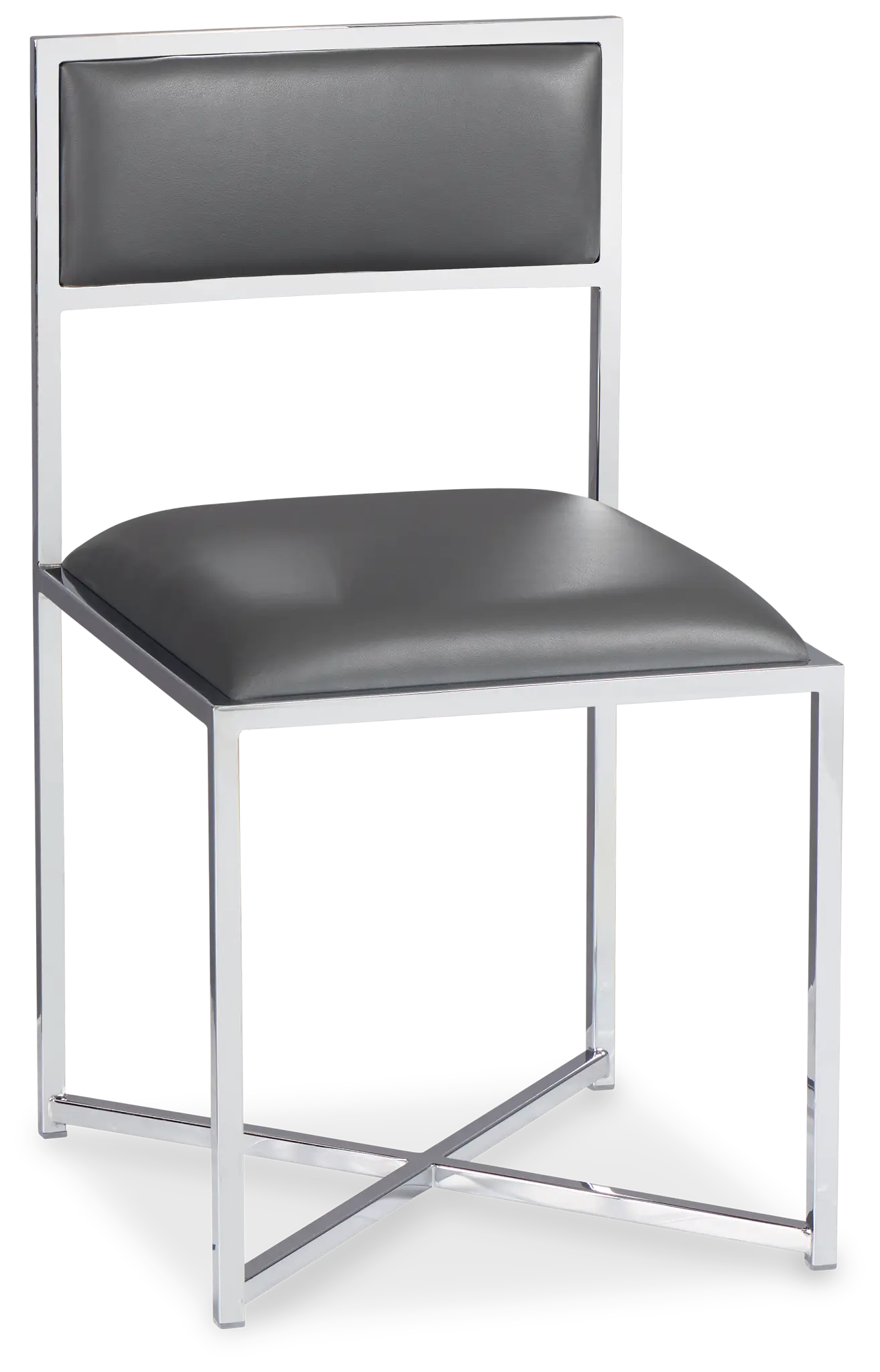 Amalfi Gray Stnl Steel Upholstered Side Chair Amalfi Gray Stnl Steel Upholstered Side Chair
