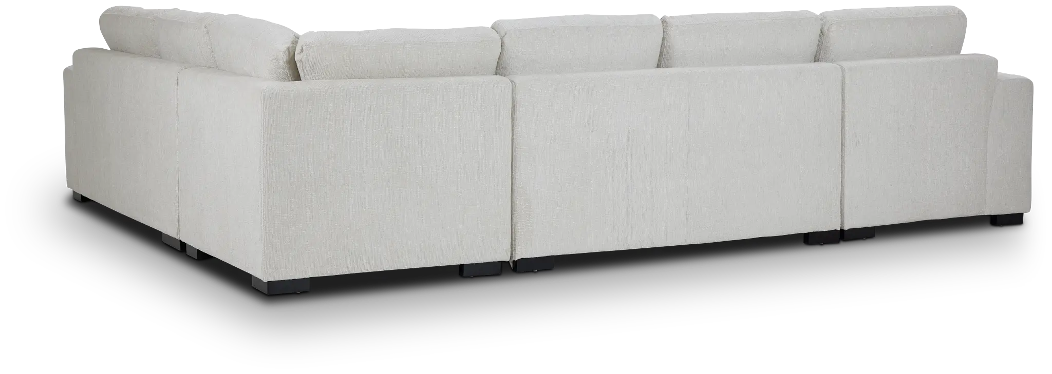 Blakely White Fabric Left Chaise Storage Sectional Blakely White Fabric Left Chaise Storage Sectional