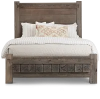 Salt Lake Gray Platform Bed