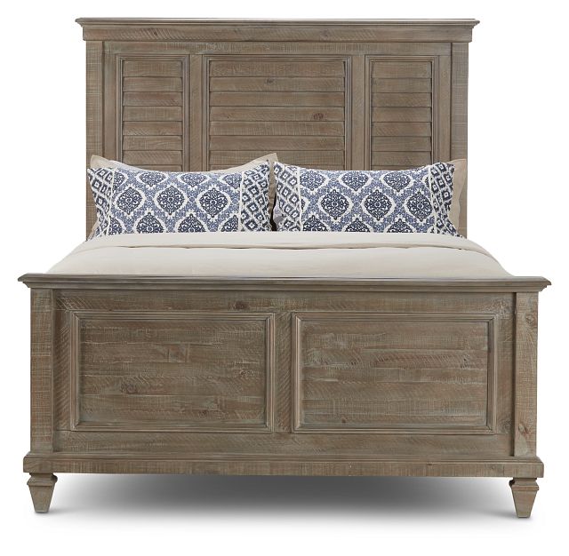 Sonoma Light Tone Panel Bed