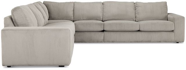 Charlie Gray Fabric Large Two-arm Sectional