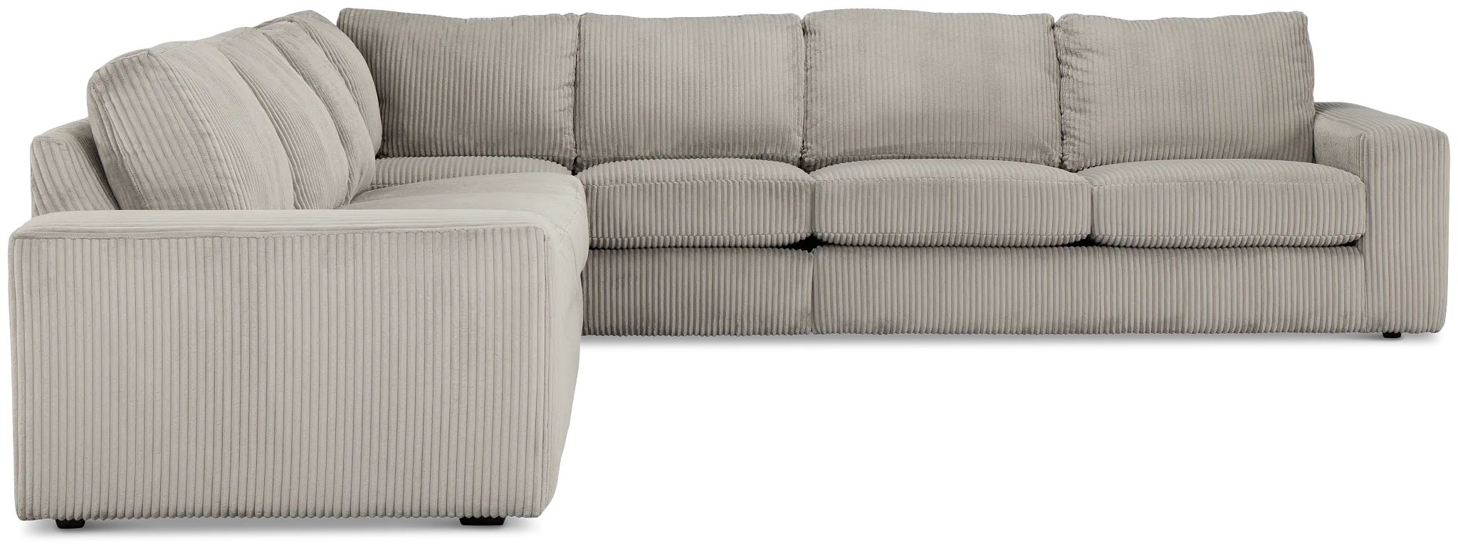 Charlie Gray Fabric Large Two-arm Sectional