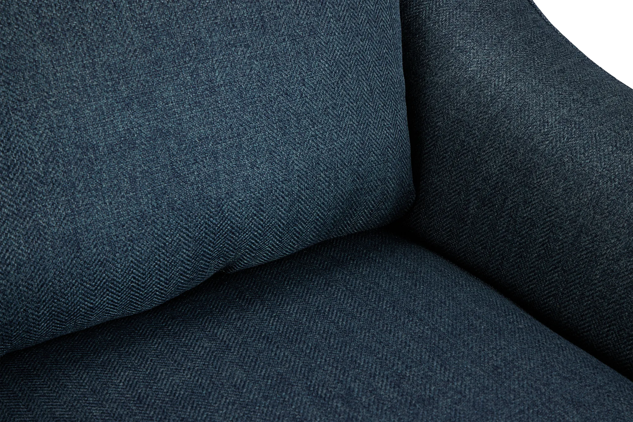 Avery Dark Blue Fabric Loveseat