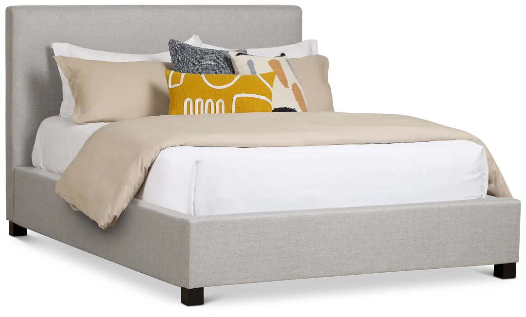 Monica Light Gray Uph Platform Bed