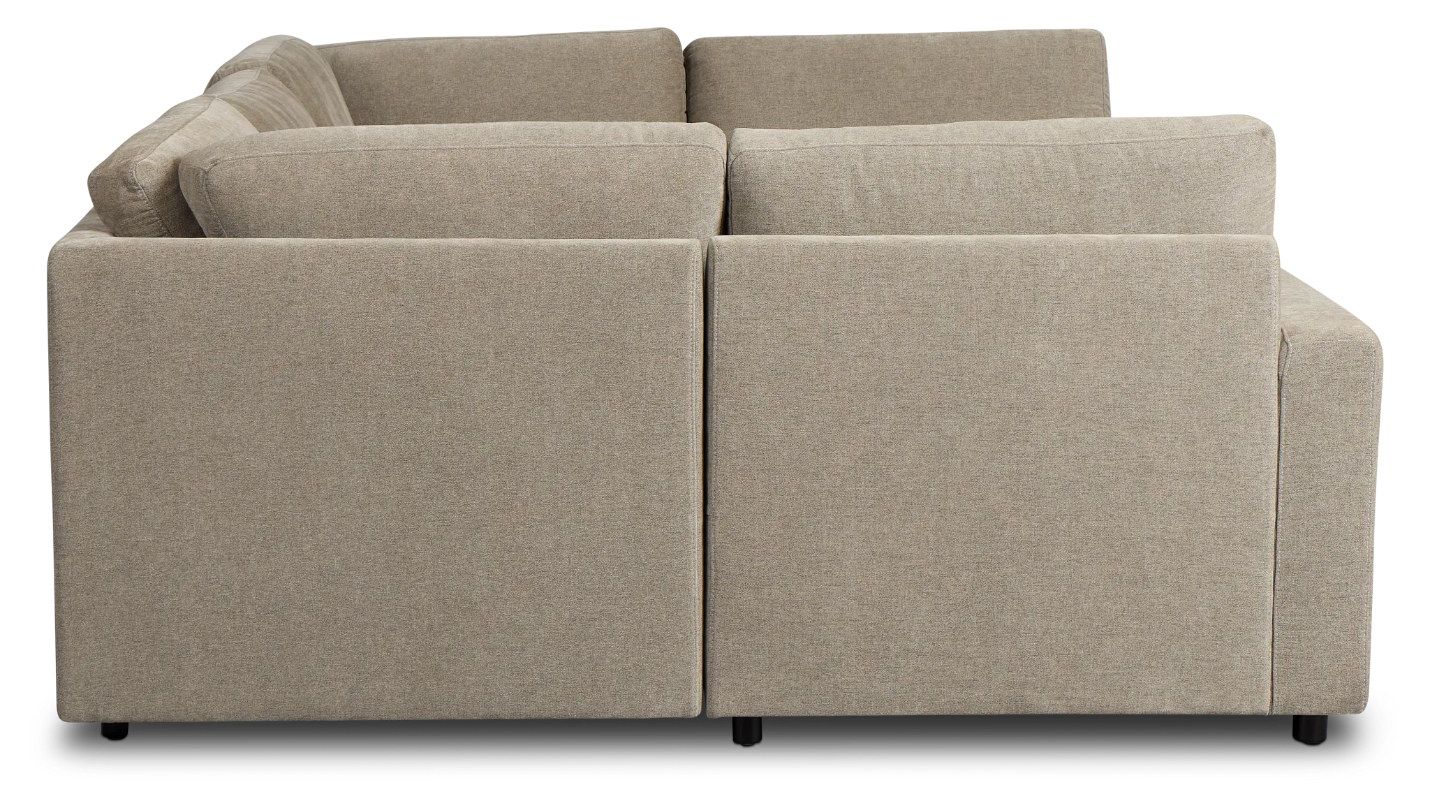 Addie Gray Fabric 6-piece Pit Storage Sectional