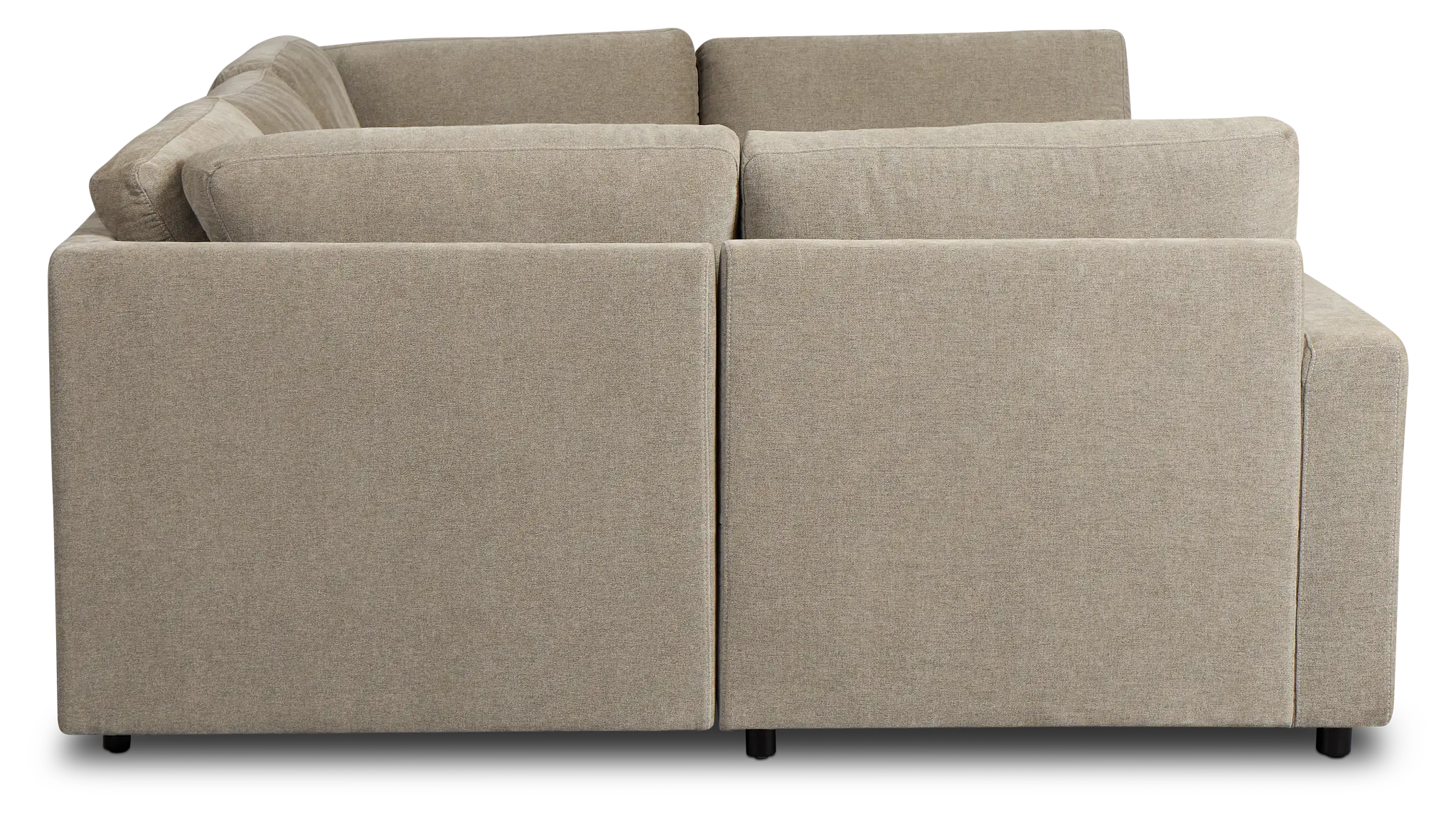 Addie Gray Fabric 6-piece Pit Storage Sectional Addie Gray Fabric 6-piece Pit Storage Sectional