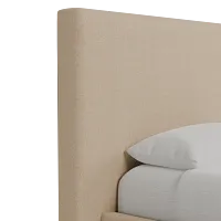 Grayton Elite Taupe 54" Upholstered Platform Bed