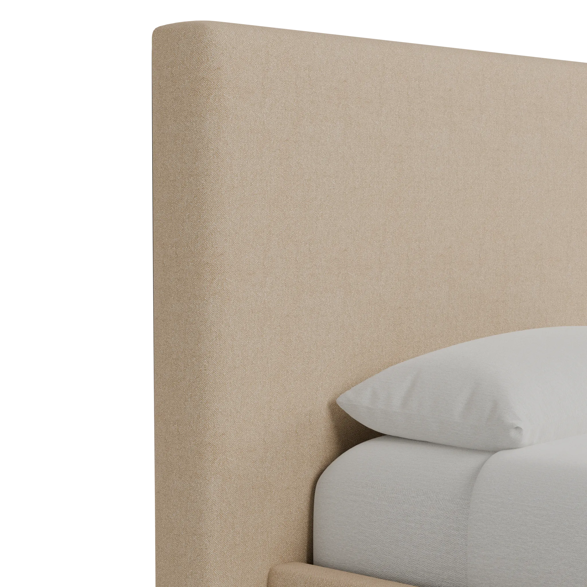 Grayton Elite Taupe 54" Upholstered Platform Bed