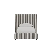Grayton Sea Lane Dark Blue 54" Upholstered Platform Bed