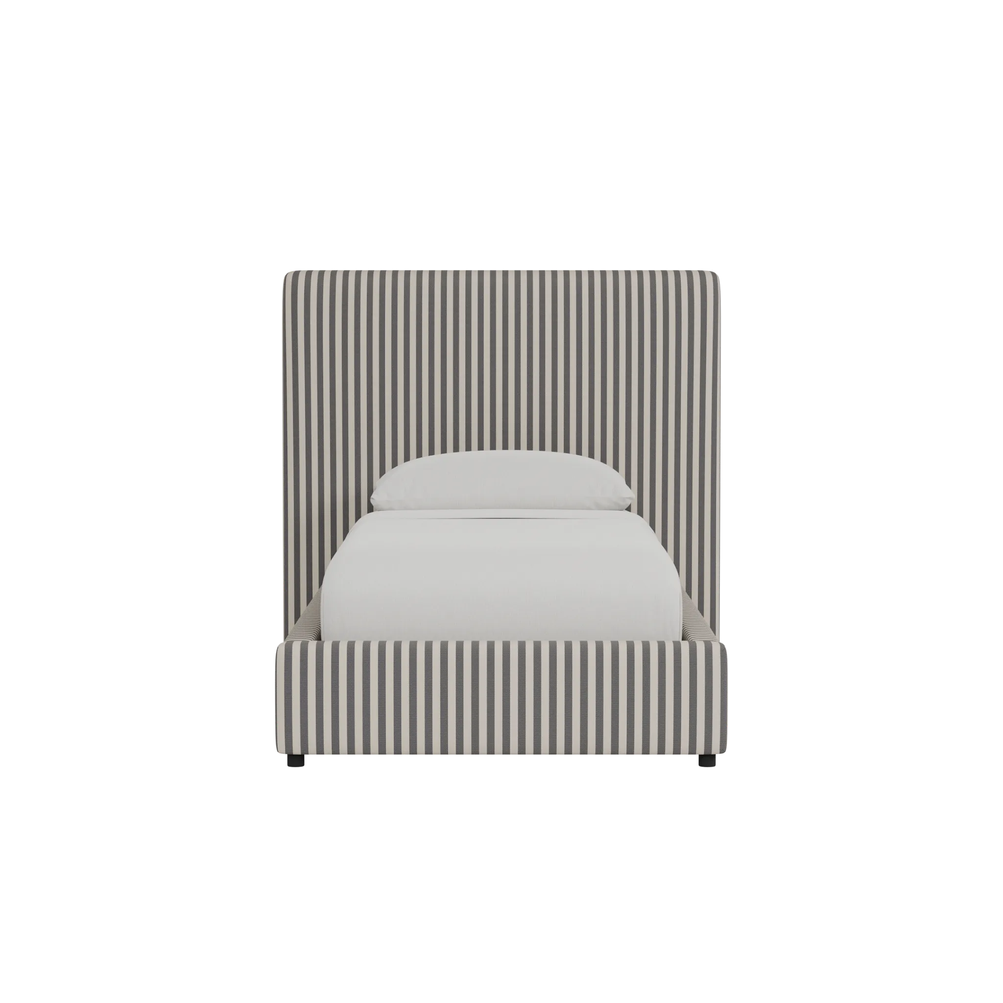 Grayton Sea Lane Dark Blue 54" Upholstered Platform Bed