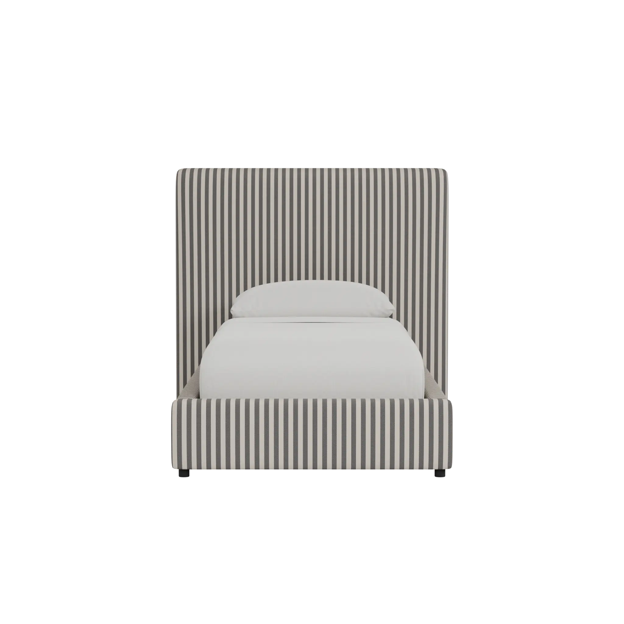 Grayton Sea Lane Dark Blue 54" Upholstered Platform Bed Grayton Sea Lane Dark Blue 54" Upholstered Platform Bed